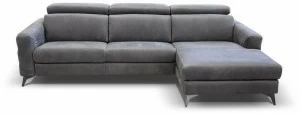 Rossini Sofas Кожаный диван-кресло с шезлонгом Ermes