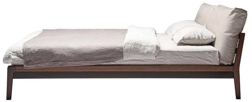 more Двуспальная кровать из массива дерева с мягким изголовьем Sova sun-id-1353356 - Вид №1