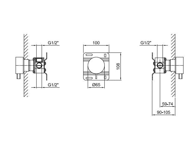 Смеситель для душа с одним отверстием ABOUTWATER AF/21 ARCH-00123007 - Вид №3