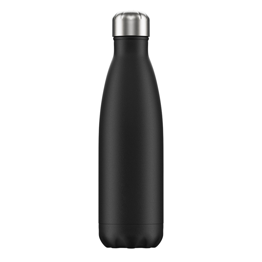 B500MOBLK Термос monochrome, 500 мл, черный Chilly's Bottles  - Вид №1