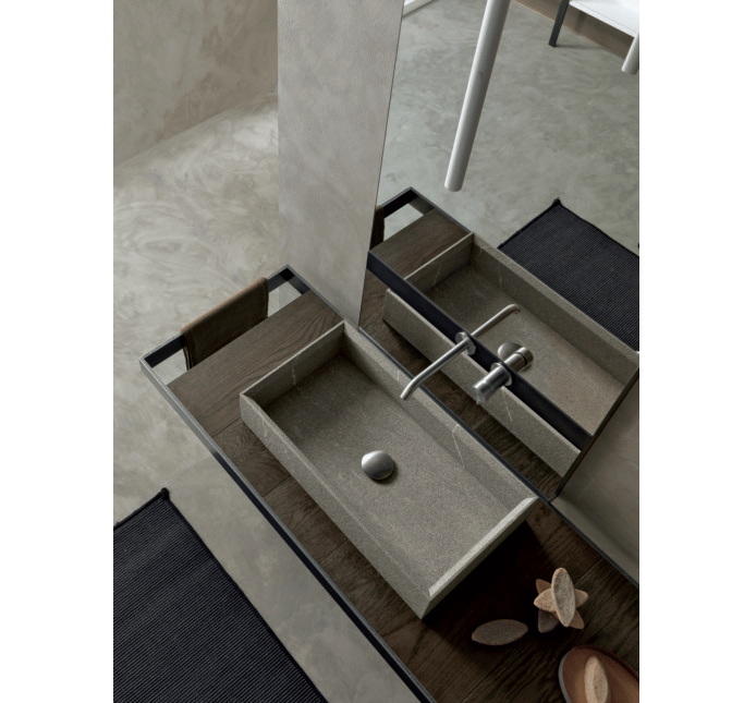 Шкаф для раковины из дуба с зеркалом MODULNOVA Surf ARCH-00102057 - Вид №2