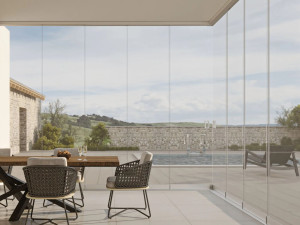 Панорамное раздвижное окно