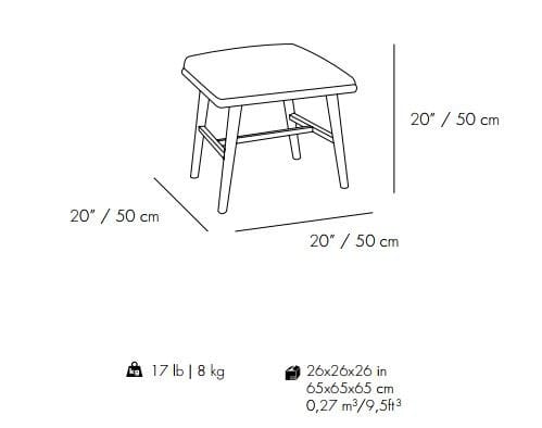 Кожаный низкий мягкий стул Mambo Unlimited Ideas Nano ARCH-00107521 - Вид №4