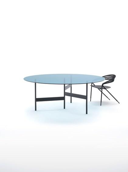 Living Divani Круглый стол из стали и стекла sun-id-1424803 - Вид №4