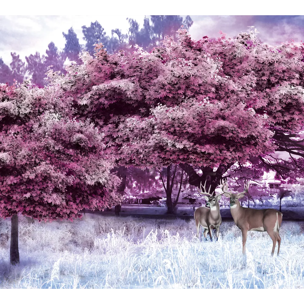 Фотообои Зимняя история флизелиновые, 300x270 см, L13-198 84784591 STLM-2018947 FBRUSH 3D FLIZART