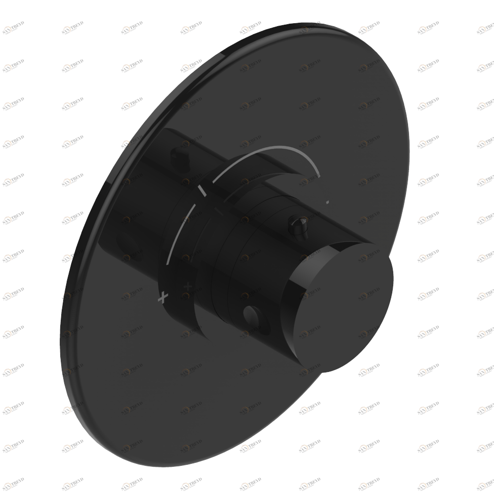 U6G-5100BR Ручка регулировки с круглой накладкой для термостата THG, арт.5100A 1/2" и 5200A 3/4" (термостаты см. на стр. 451) Thg-paris Beyond crystal с хрусталём цвета "Аквамарин" Покрытие PVD бронза U6G 5100BR CAT.F