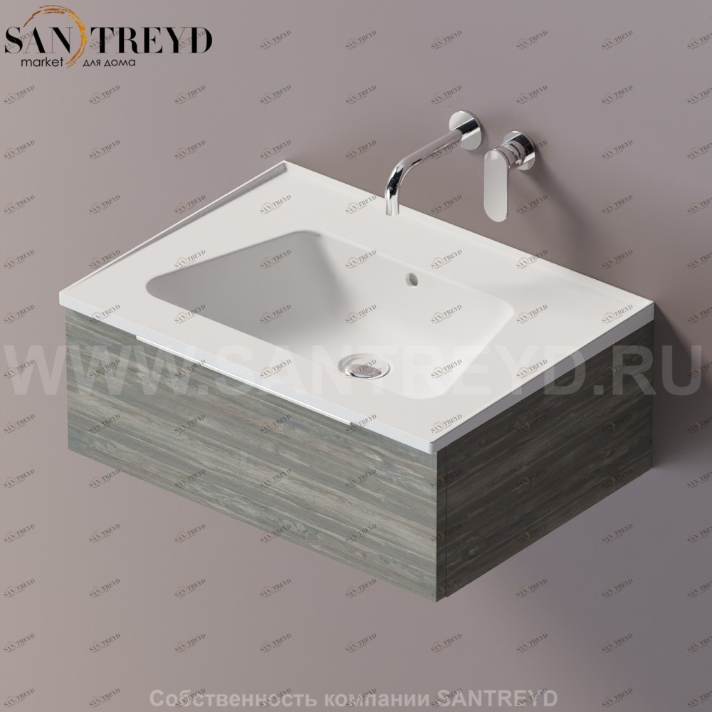 Flaminia BLOOM Тумба под раковину 70 см с 1 ящиком BBX991.WE Ceramica Flaminia