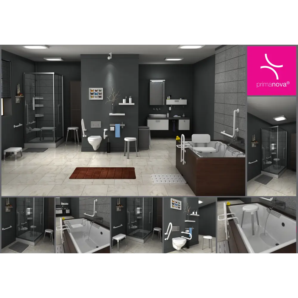 Стул для ванны Primanova 25x29x45 см STLM-2205131 - Вид №1