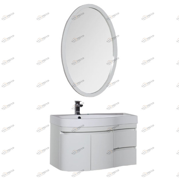 Комплект мебели Aquanet Сопрано 95 L белый (2 дверцы 2 ящика) 00169344