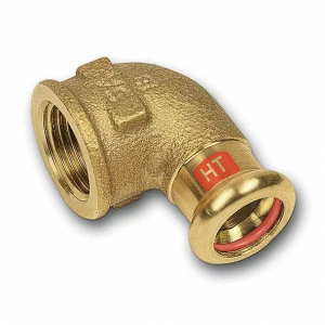 113090221 SANHA 13090G пресс-фит. солн., бронза, угловой переход ВПр-ВР 22x1 мм