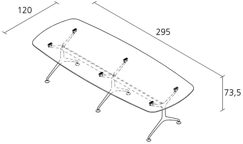 Alias Овальный стол из фанерованной древесины Frametable sun-id-1381399 - Вид №1