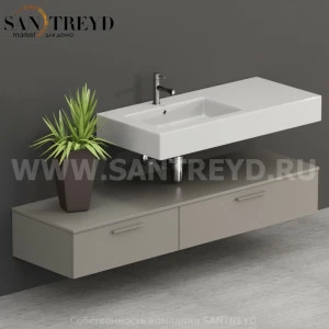 T17052GH2 Столешницы для использования в сочетании с тумбами и открытыми тумбами 170 см серая Globo ARREDO WOOD Италия