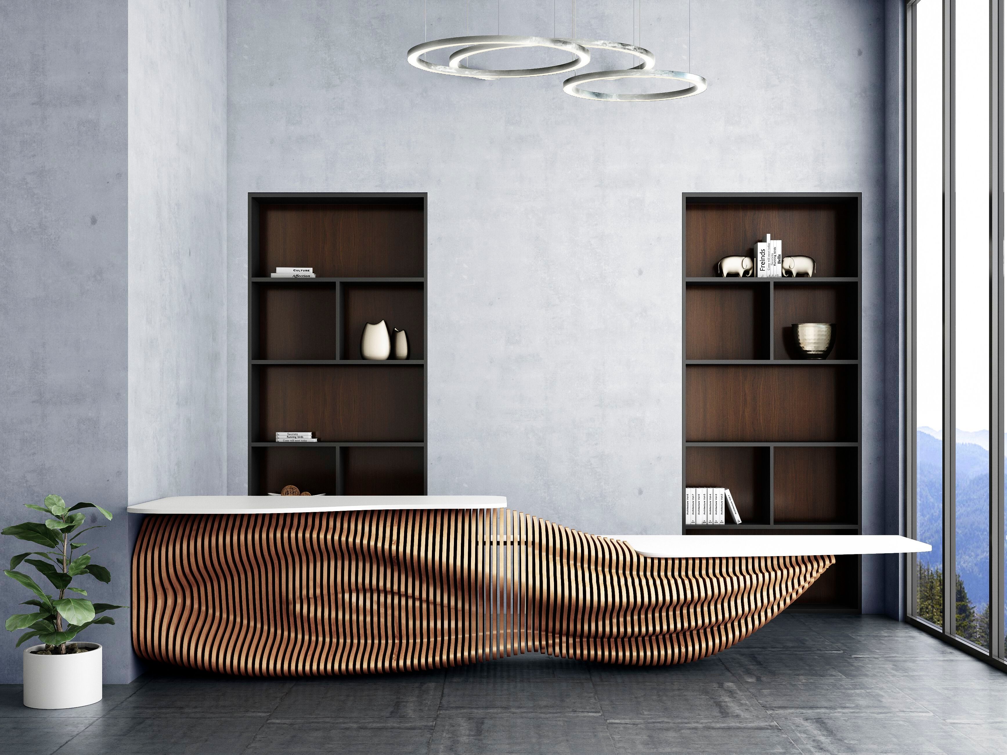 Стойка регистрации из фанеры MYWOODREAM AQUA ARCH-00071696