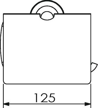 11041A Бумагодержатель подвесной цвет хром LANGBERGER BURANO - Вид №2