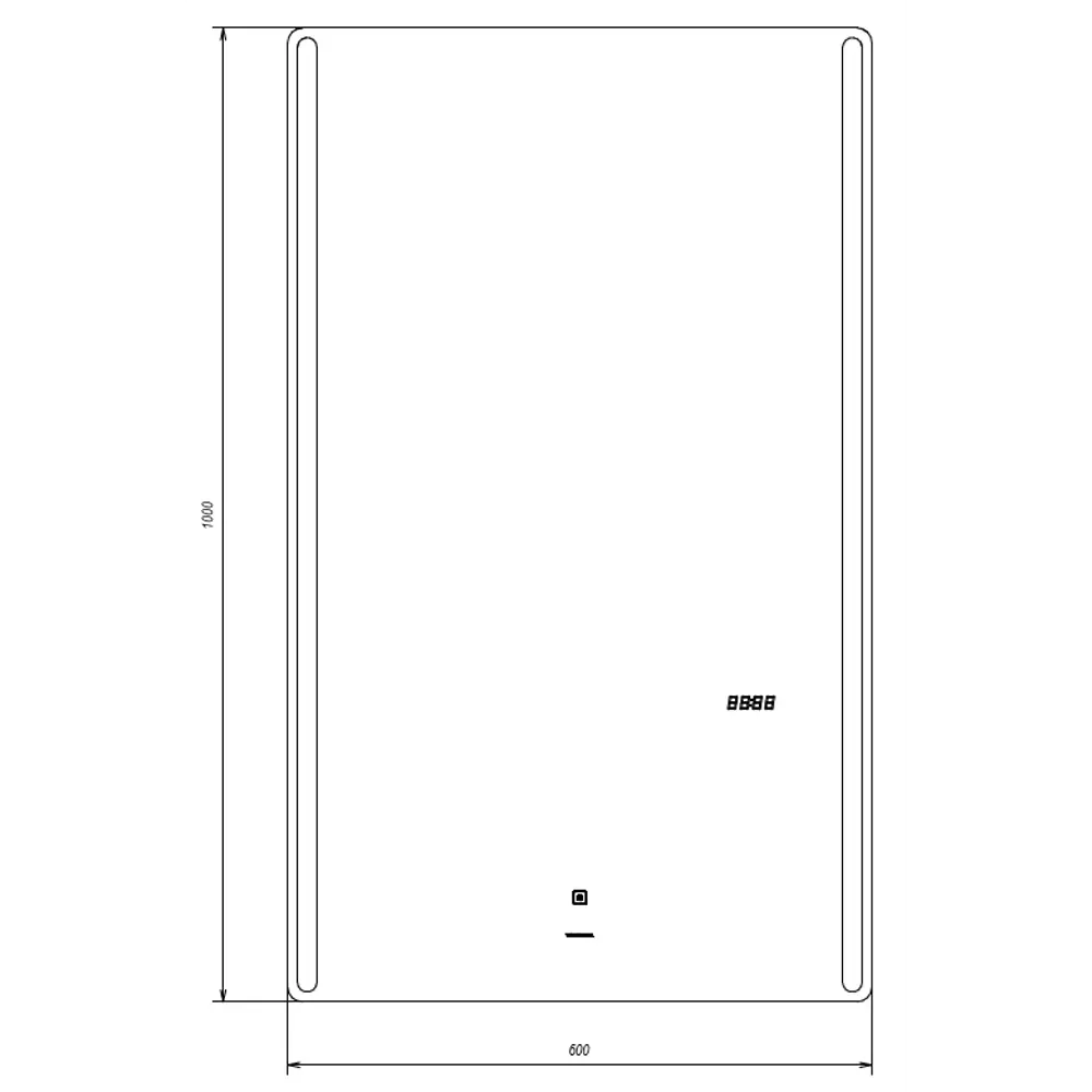 Зеркало Maya Comfort с подсветкой 60x100 см VIGO STLM-2049937 - Вид №8