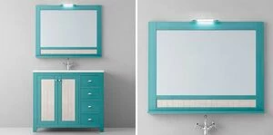 Avila Dos Зеркало COLONIAL в раме с полкой 100×85 Color 29+28 COUNTRY