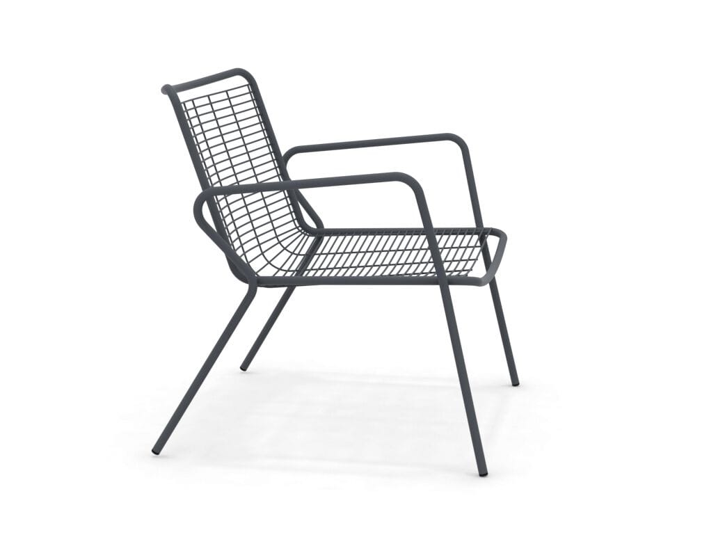 Металлический штабелируемый садовый стул с подлокотниками Vermobil Roma ARCH-00140746 - Вид №1