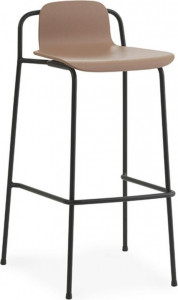 601798 Barstool 75 см черный стальной коричневый Normann Copenhagen Studio
