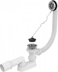 Сифон для ванны, хром