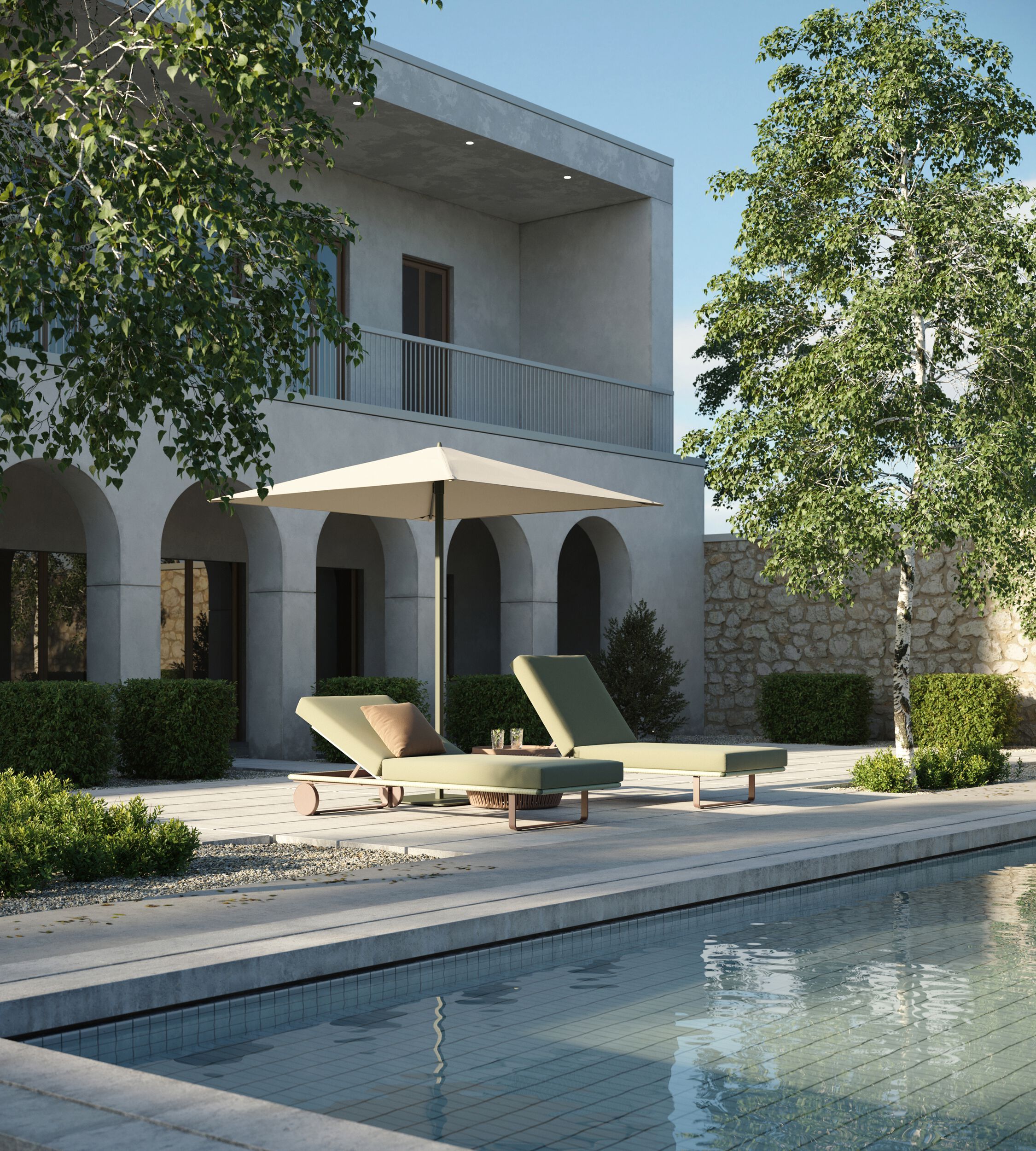 Шезлонг с откидной спинкой Kettal укус ARCH-00122030 - Вид №3