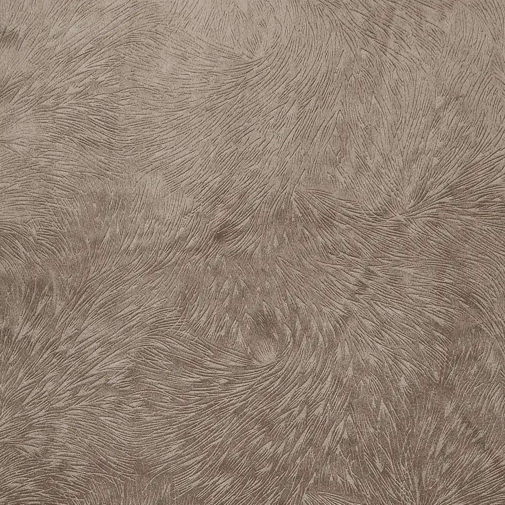 Штора на ленте «Узор» 160x260 см вензель цвет какао ТОРГОВЫЙ ДОМ ТЕКСТИЛЬ STLM-2167300 - Вид №1