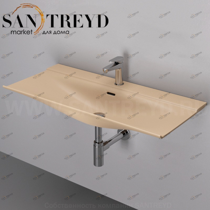 THL00241 Подвесная раковина настенная прямоугольная ArtCeram TheOne