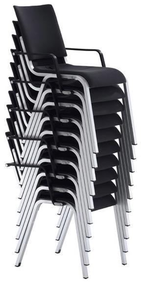 Brunner Штабелируемый стул для конференций из ткани с подлокотниками Alite sun-id-1429847 - Вид №4