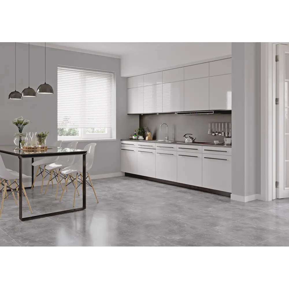 Керамогранит Grasaro Softmarble 60x60 см 1.44 м² лаппатированный цвет серый STLM-2066199 - Вид №4