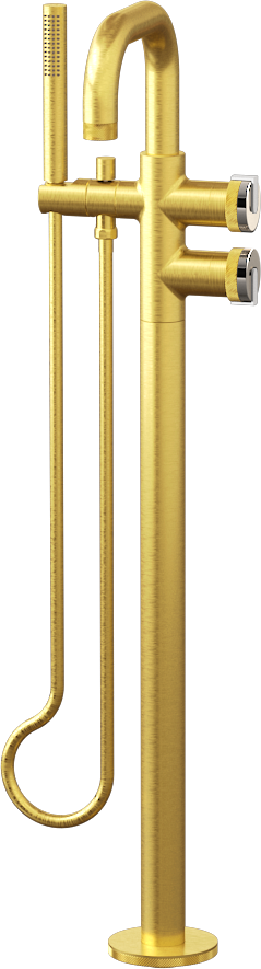 E-11557-R1PN-L1WT-BAU Смеситель напольный отдельностоящий (внешняя часть) GRAFF MOD+