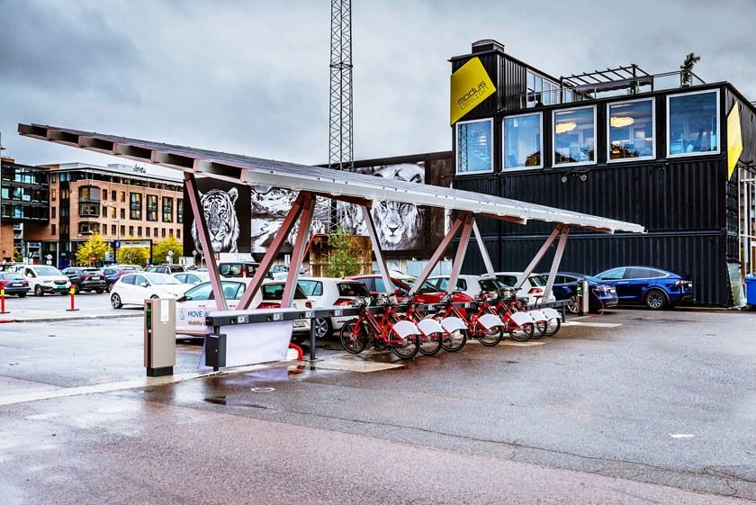 Giulio Barbieri Укрытие с фотоэлектрическими панелями для парковочного места sun-id-1415564 - Вид №8