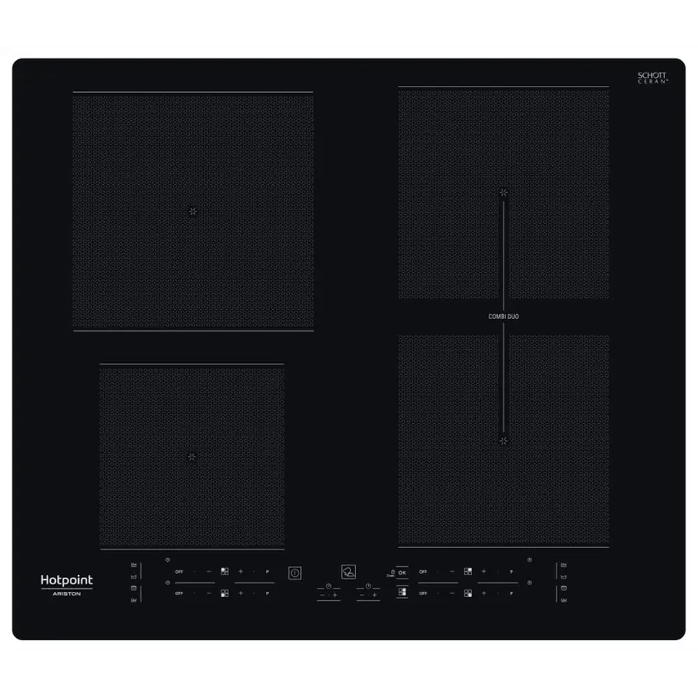 Индукционная варочная поверхность Hotpoint HB5560BNE 59x51 см 4 конфорки цвет чёрный STLM-2020053 - Вид №1