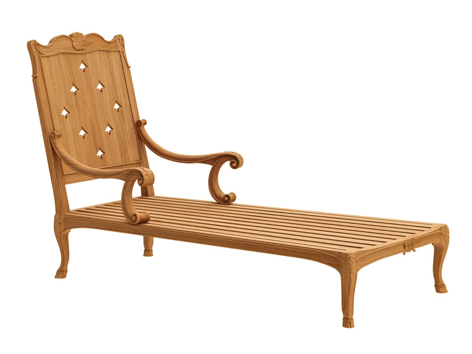 Chaise longue in teak ASTELLO Флер де Лис ARCH-00151428 - Вид №1