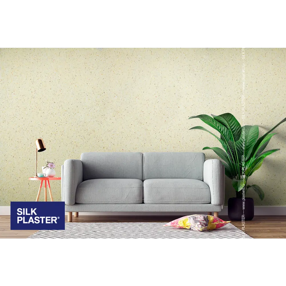 Жидкие обои Silk Plaster Absolute А302 0.83 кг цвет желтый пастельный 82736074 STLM-2141333  - Вид №3