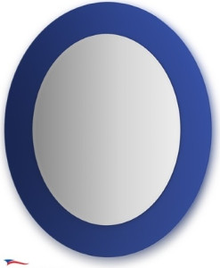 Cz 0618 Зеркало с фацетом 10 мм на синем основании 70Х80 см FBS Colora