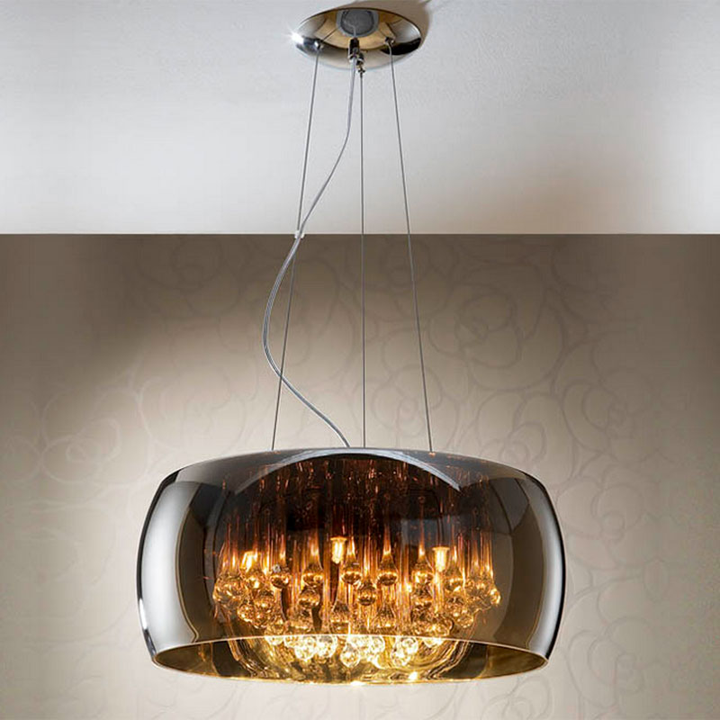 Люстра стеклянная 25х50 см хром Argos 508111 SCHULLER ДИЗАЙНЕРСКИЕ 00-3883051 Прозрачный;хром  - Вид №1