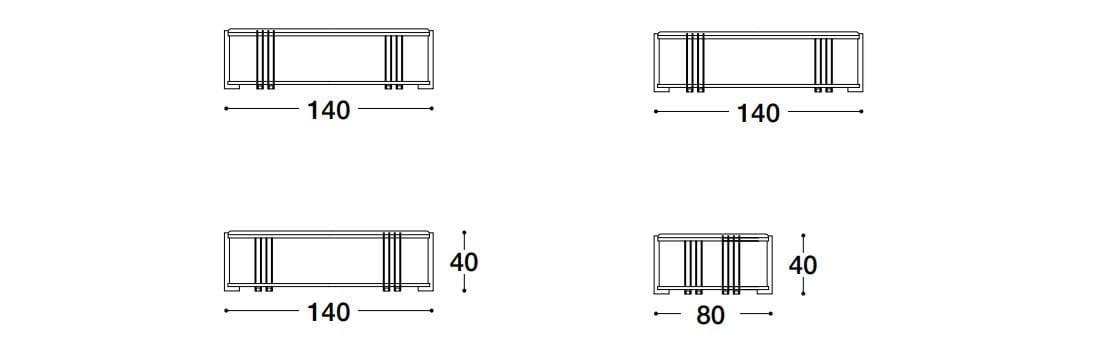 Низкий журнальный столик с отсеком для хранения VOLPI Луиджи Вольпи ARCH-00103133 - Вид №2