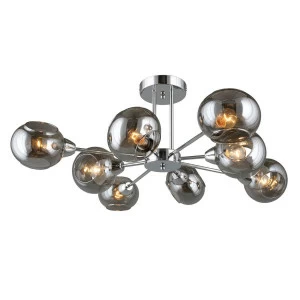 Потолочная люстра Omnilux Marsala OML-93807-08 OMNILUX MARSALA 328875 Прозрачный;серый