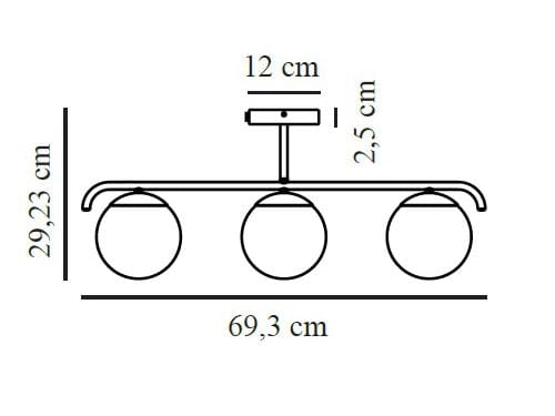 Потолочный светильник из металла и стекла Nordlux Grant ARCH-00137847 - Вид №4