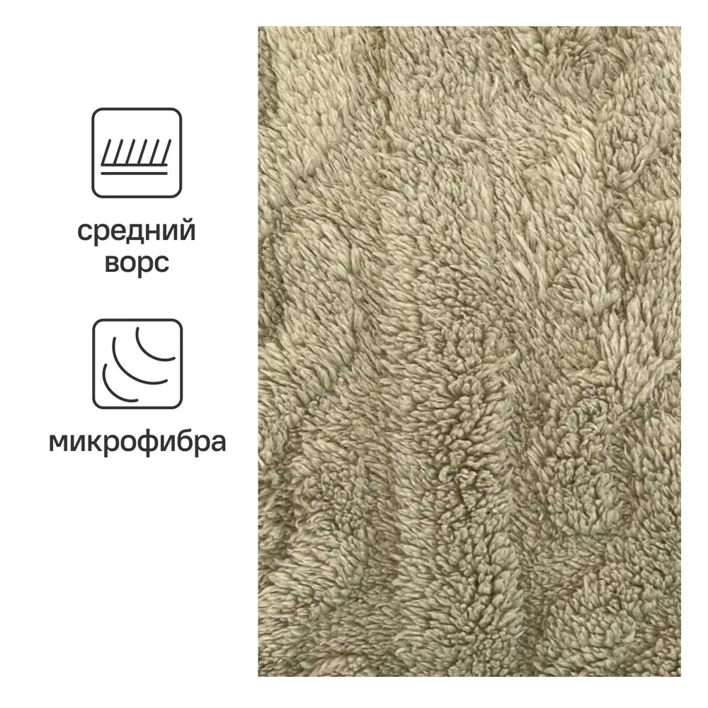 Плед Homely 200x220 см микрофибра цвет бежевый Ardenza STLM-2000259 - Вид №1