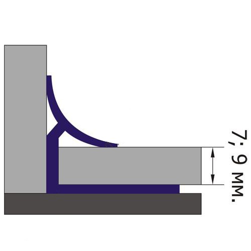 Уголок 19R (26) голубой 7 мм вн Santreyd 254838 - Вид №1