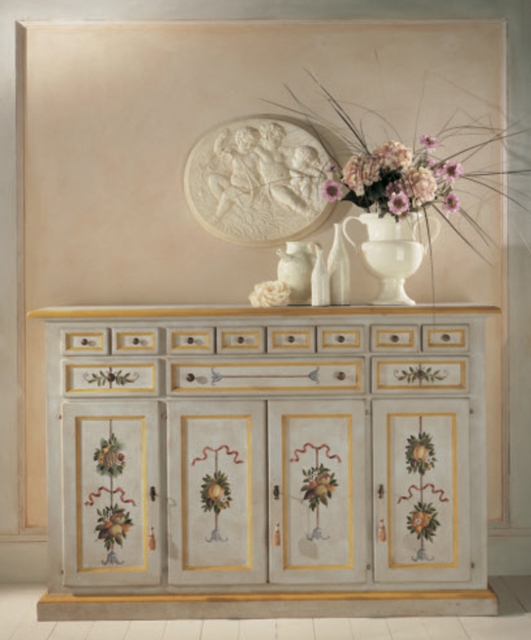 1924 Tifernoit Комод на 11 ящиков, 4 дверцы Soggiorno 