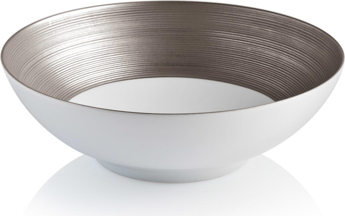 60601 JL Coquet Салатник малый 17см "Хемисфер" (платиновый) Фарфор 