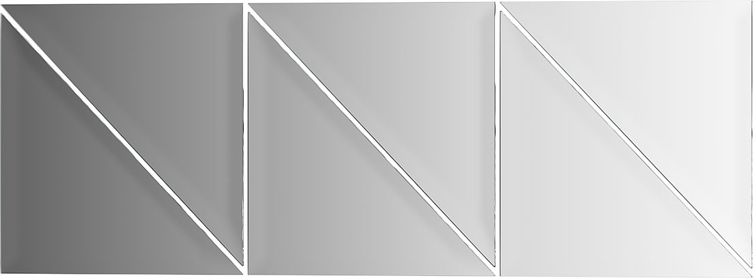 BY 1513 Зеркальная плитка с фацетом 10 mm - комплект 6 шт EVOFORM Refractive