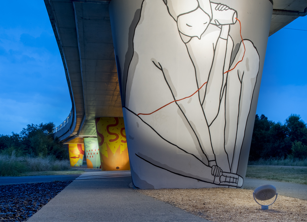 8840603 Проектор Platek SUN Large Proiettore  SUN Large Floodlight - 32 LED RGBW 40°  - Вид №2