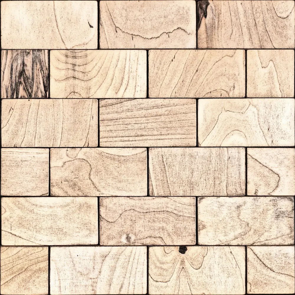 Деревянная мозаика СВИФТ 50x100 мм 300x300 мм Santreyd STLM-2109167 - Вид №1