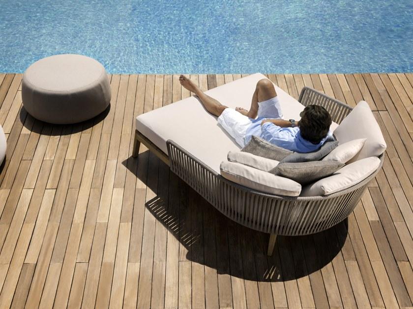 TRIBÙ Садовая кровать из тика Mood 06249/06250 - Вид №2