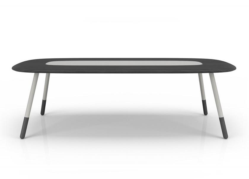 Huppé Прямоугольный обеденный стол из дуба и стекла Koval 2288v - 2290v HUPPE - Вид №3