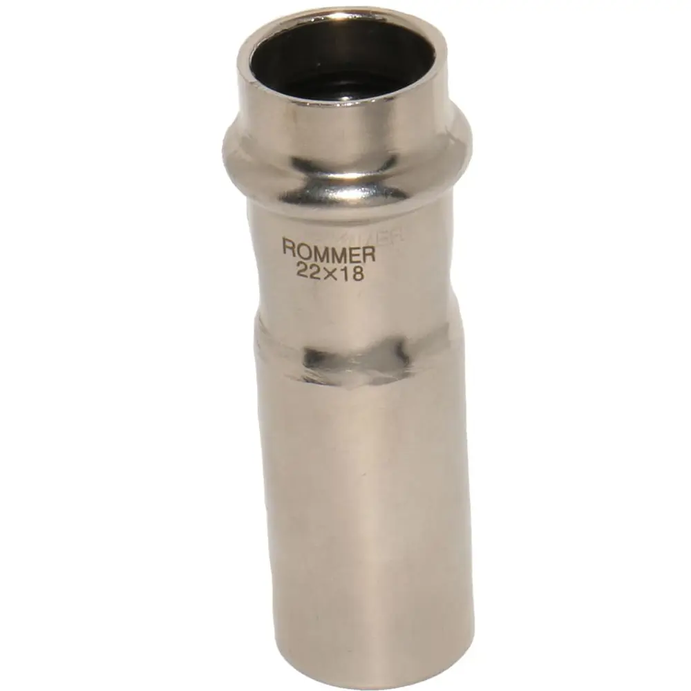Муфта переходная Rommer 22x18 мм ВПр-НПр нержавеющая сталь STLM-2031558