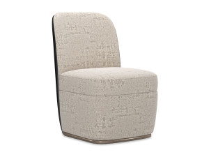 Мягкий тканевый стул с колесами