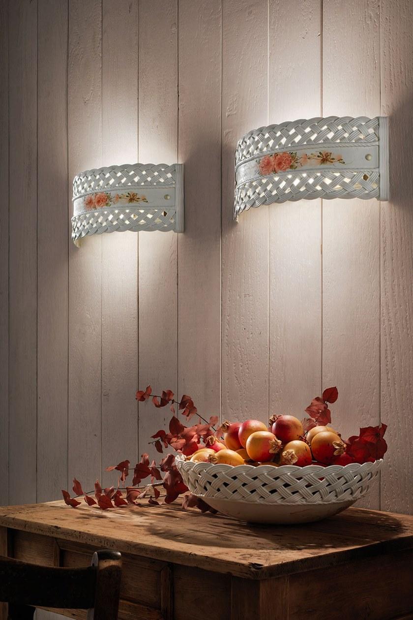 FERROLUCE Галогенный керамический настенный светильник с падающим светом Verona C947 - Вид №1